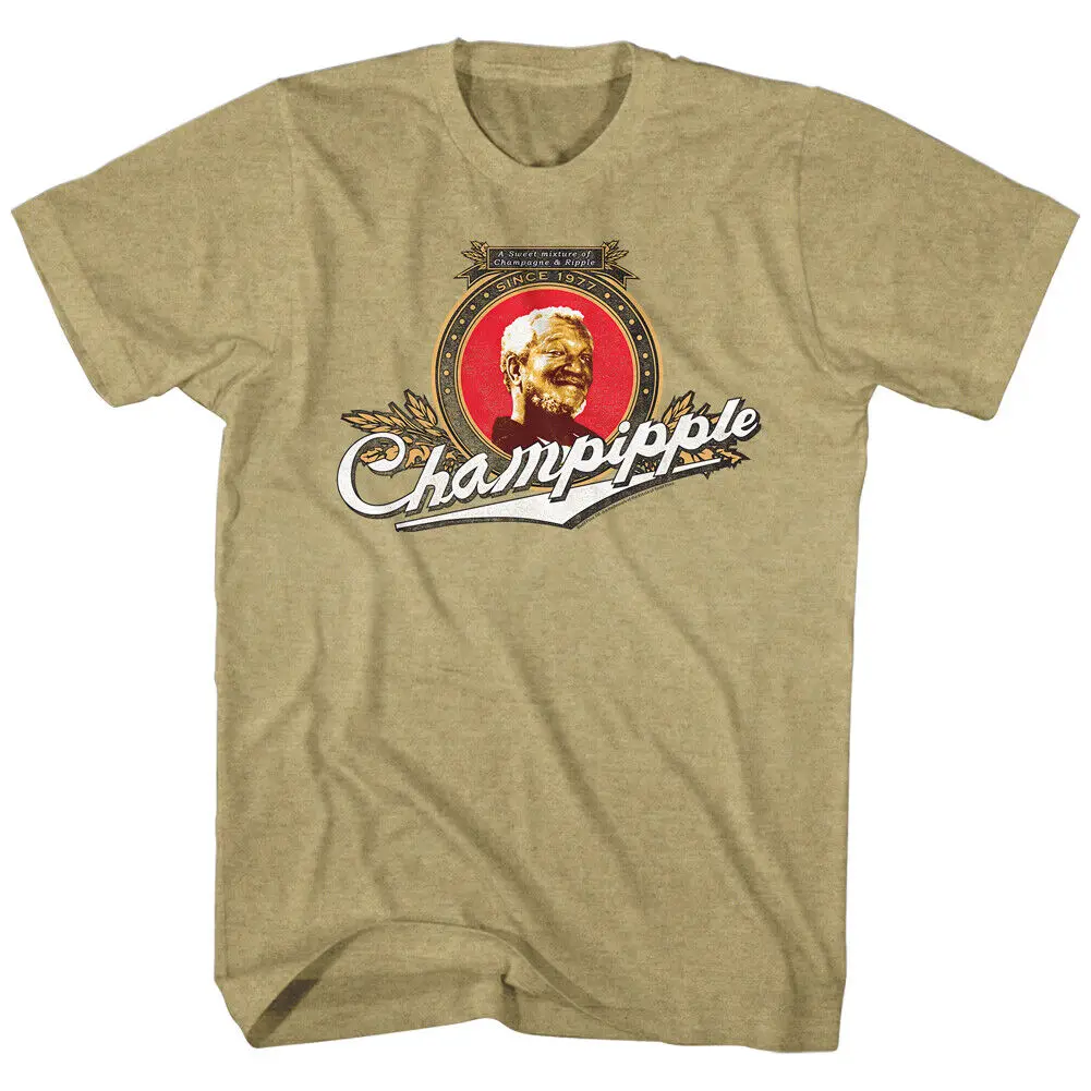 Sanford Son Funny 70's TV Show Fred Badge Champipple Men's T Shirt REDD FOXX