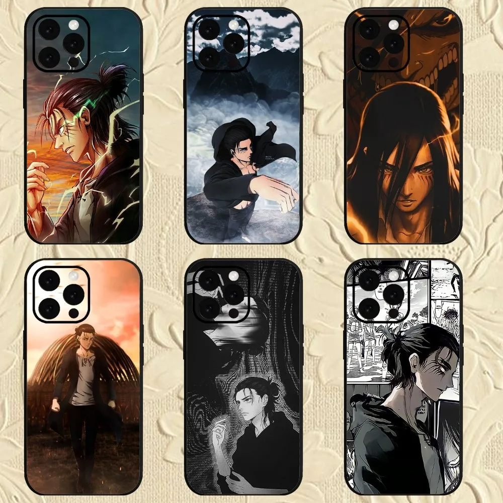 BiliBili Anime Japanese Allen Attack on Titan Phone Case For iPhone Mini 11 12 13 14 15 Pro XS Max X Plus SE XR Shell