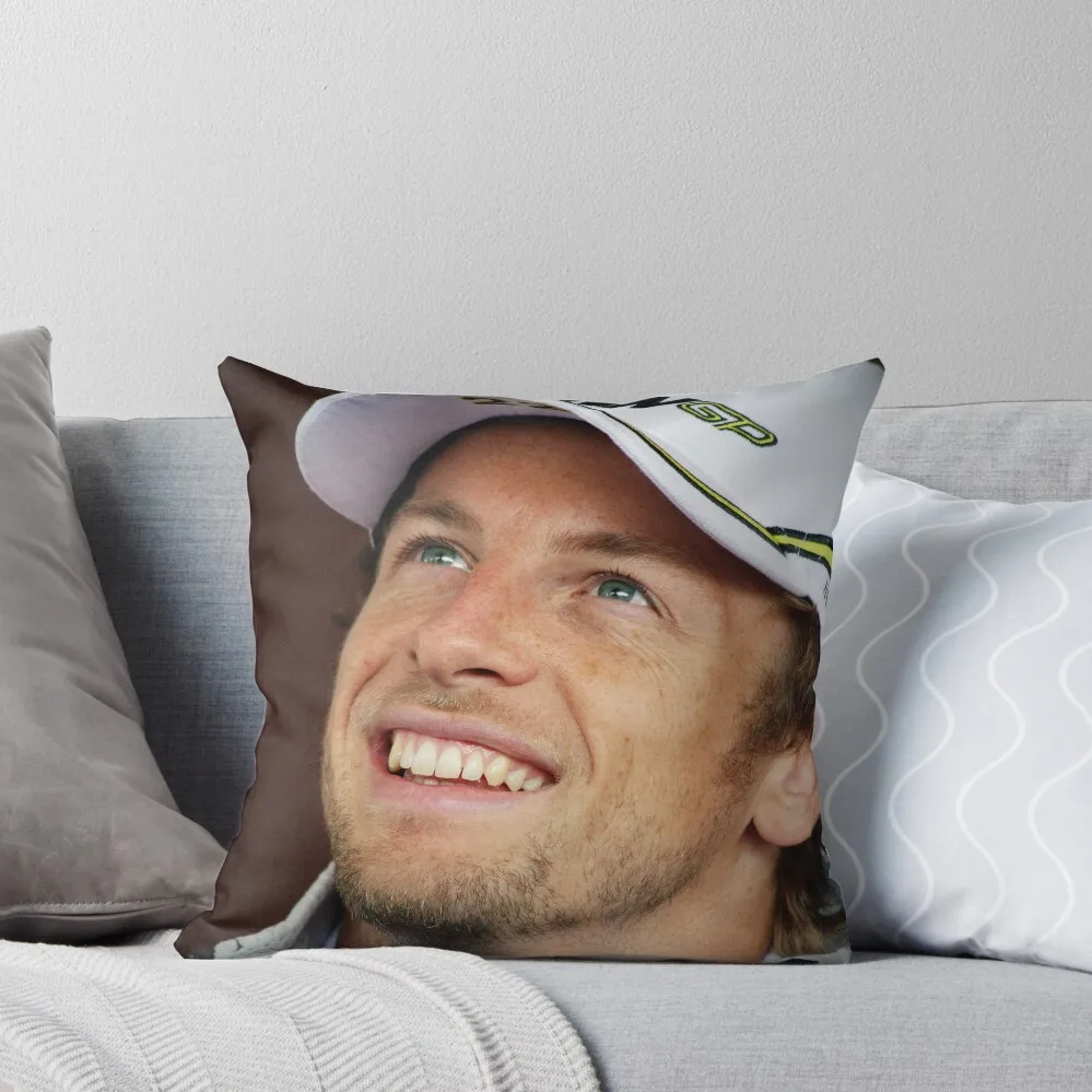 Jenson Button Throw Pillow Custom Cushion Photo bed pillows Pillowcases pillow