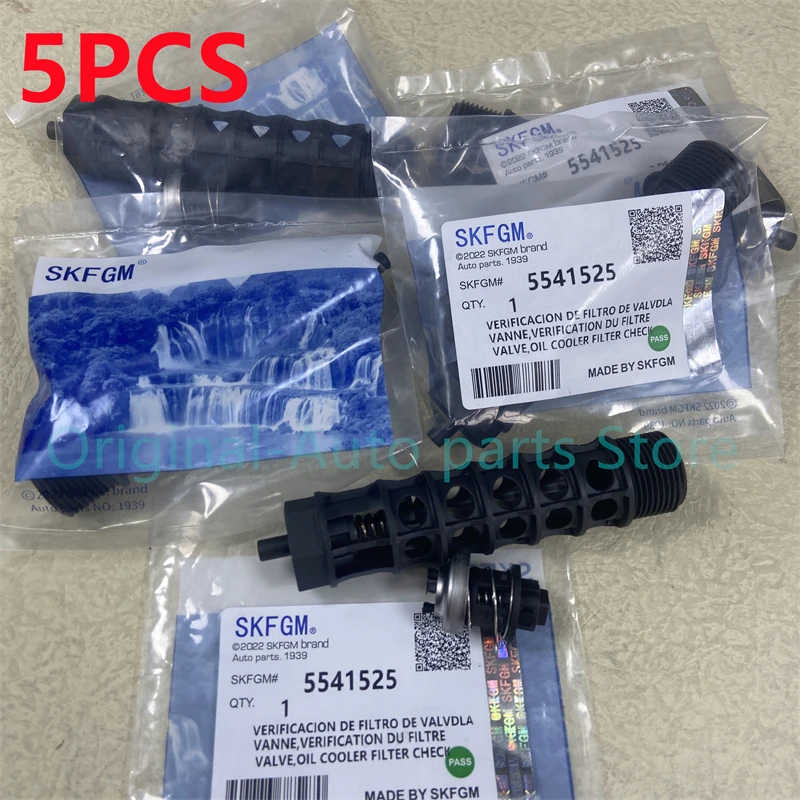 5PCS Original Engine Oil- Cooler Filter One Way Valve For Chevrolet- Cruze Sonic Aveo Opel Vauxhall Astra 5541525 93186324