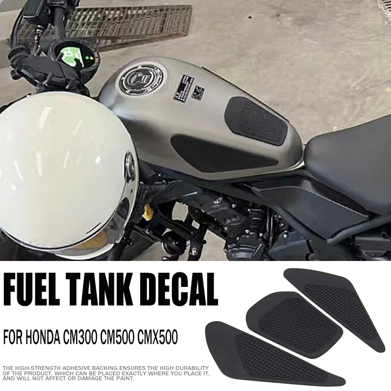 

Нескользящие боковые наклейки на топливный бак для мотоцикла Honda Rebel 500 300 CM300 CM500 CMX500, водонепроницаемая прокладка, резиновая наклейка, аксессуары