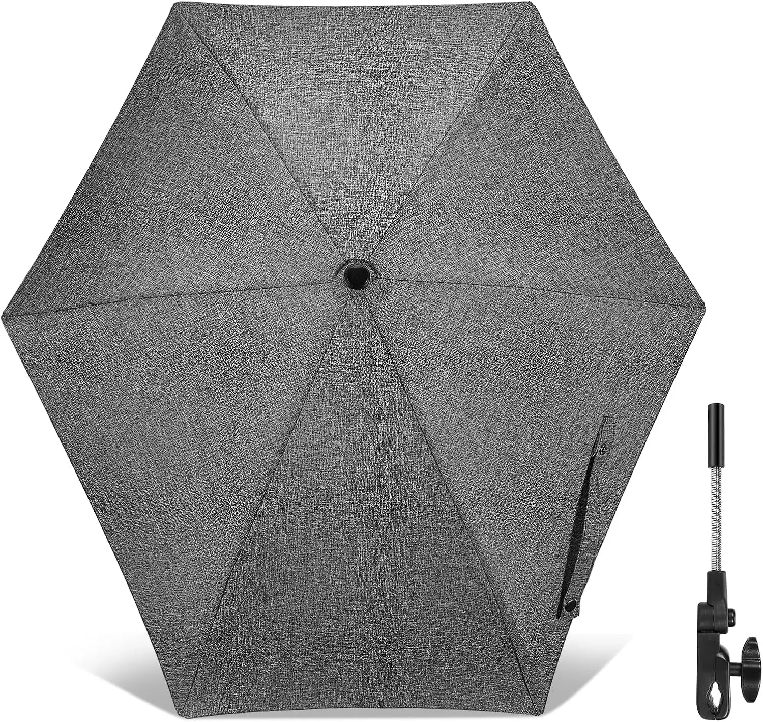 

Chair Umbrella with Universal Clamp, 78cm UPF 50+ UV Protection Sun Umbrella, 360° Adjustable Clip-On