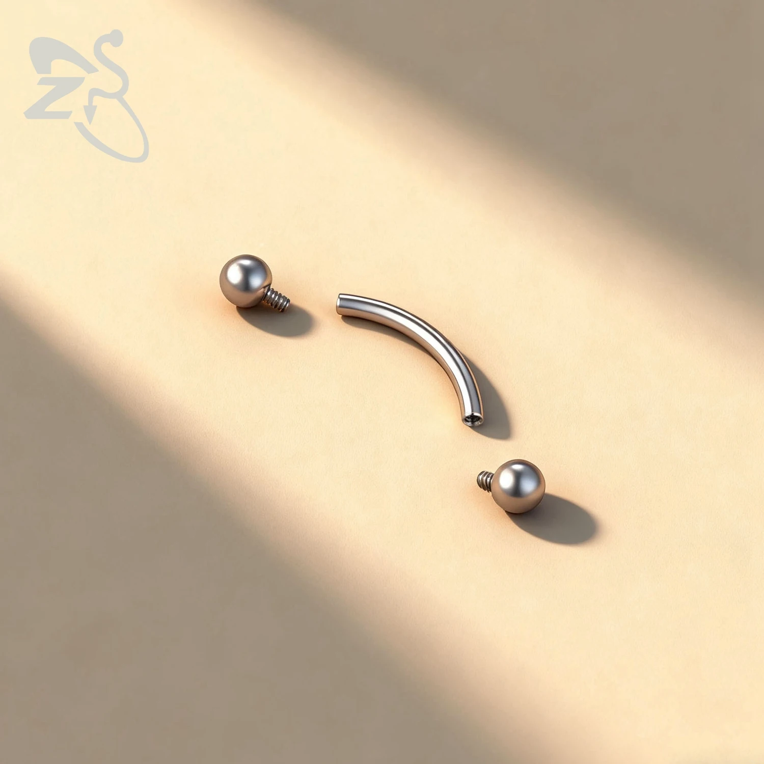 ZS 1 قطعة 14/16/18/20 جرام G23 التيتانيوم الصلب الحاجب ثقب الرجال النساء الشرير الصخرة منحني الحواجب حلقة الشفاه البطن الثقب مجوهرات #5