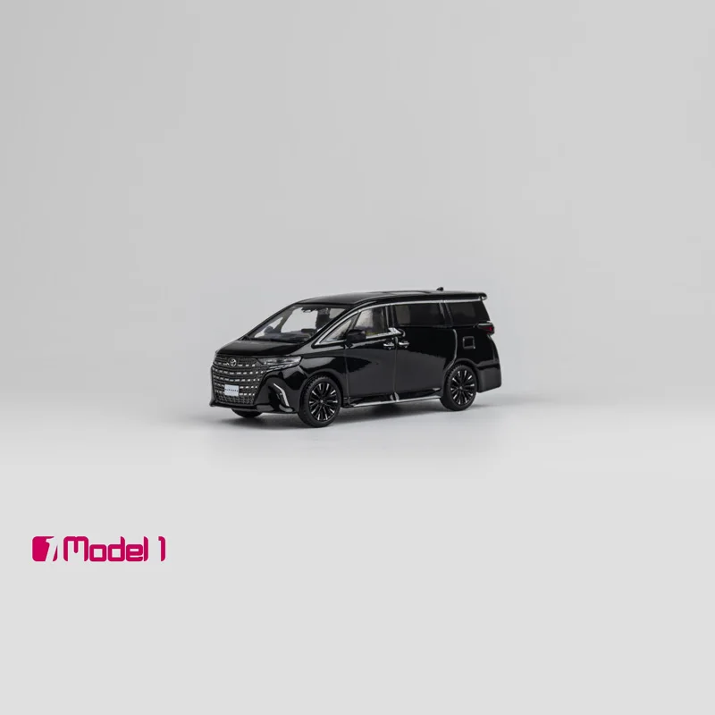 Modèle de voiture en alliage de simulation Toyota Vellfire Alphard, affichage de la pièce, cadeau d'anniversaire pour garçon, nouvelle marque, modèle 1, 1/64