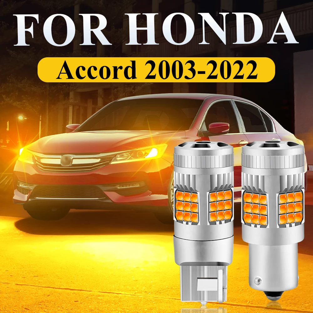 

Turn Signal LED Lights For Honda Accord 8th 9th 7th 10th Gen 2012-2015 2016 2017 2018 2019-2025 2003-2008 Amber Indicator Bulbs