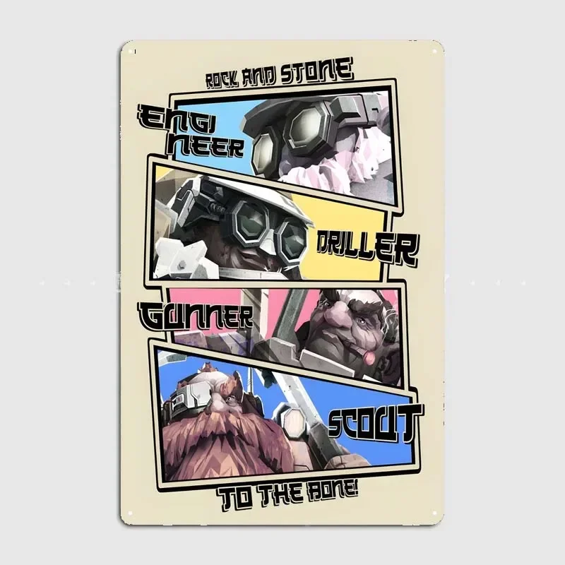 Deep Team Galactic Decoration for Home Decorations Custom Metal Signs House Decor Poster Wall Art Mural Vintage Room Accessories image 3