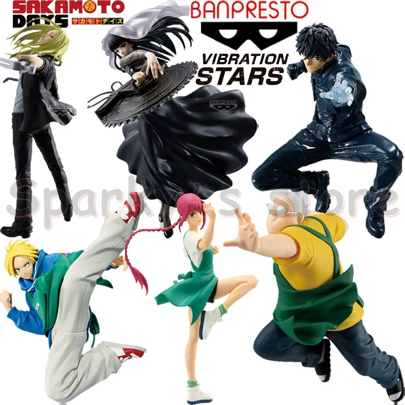 

Bandai Original VIBRATION STARS SAKAMOTO DAYS Anime Figure SHIN ASAKURA Osaragi Action Figure Toys for Kids Birthday Gifts Model