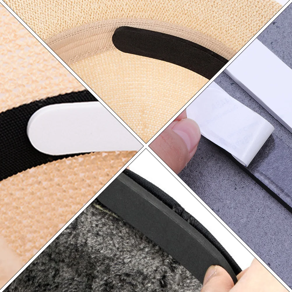 

48pcs Hat Pad EVA Size Reducer Saver Sticker Baseball White Chinstrap Lightweight Adjustable Sweatband Lining For Hats