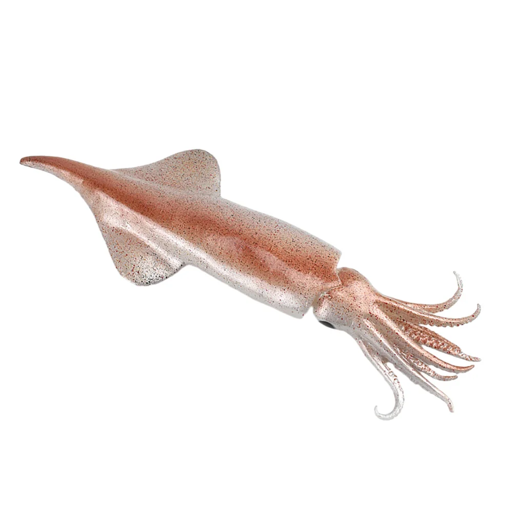 Fish Seafood Squid Model Decoration Simulation Figures Whale Bath Toy Pvc Figurines Animal Toys