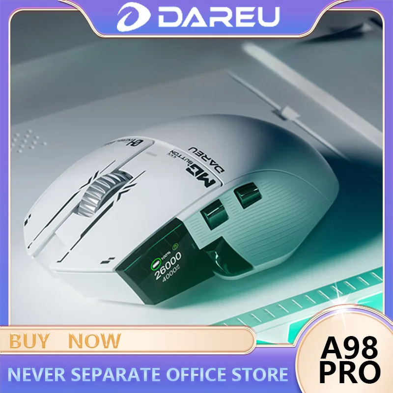 

Dareu A980 Pro Max Tri-mode wireless 4K Wired 8K Mouse PAW3395 sensor Ergonomic Bluetooth e-sports gaming mouse PC Accessories