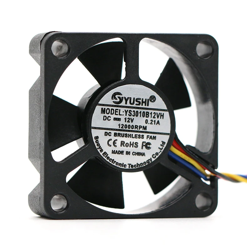 Dual ball 3CM DC PWM temperature control frequency converter projector 3D printer cooling fan 30x30x10mm