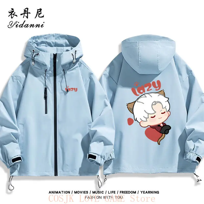 

Love and Deepspace Anime Cartoon Sylus Xavier Caleb Cat Jacket Zipper Men Women Student Autumn Hoodie Hooded Long Sleeves Coat