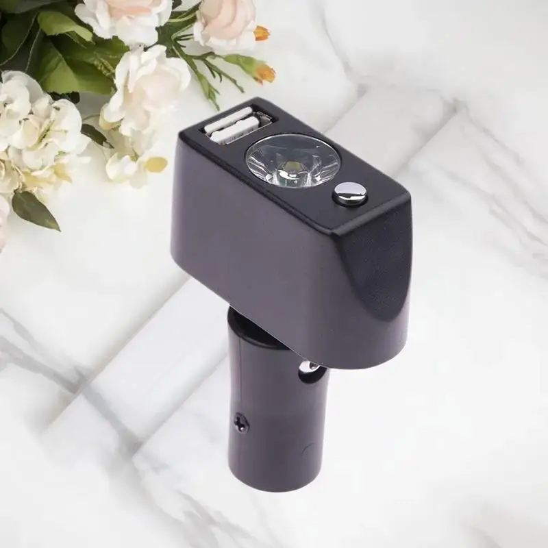 كرسي متحرك كهربائي ضوء الأيدي زاوية قابلة للتعديل سطوع عالية 3 دبوس XLR رئيس كرسي متحرك الإضاءة تحكم ليلا #4