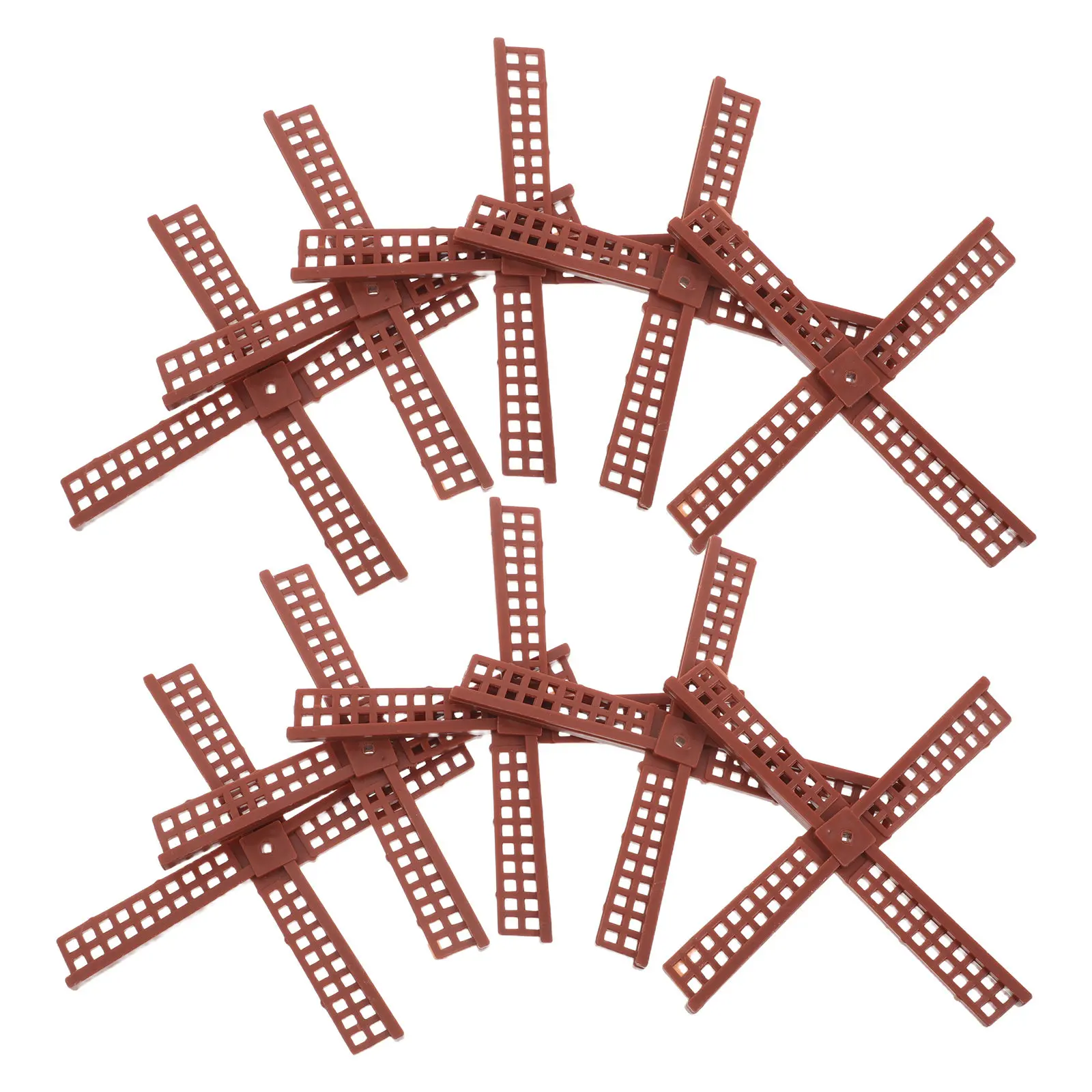10Pcs Plastic Windmill Leaves Robust Rotating Garden Windmill Replacement Parts Yard Outdoor Decorative Blades