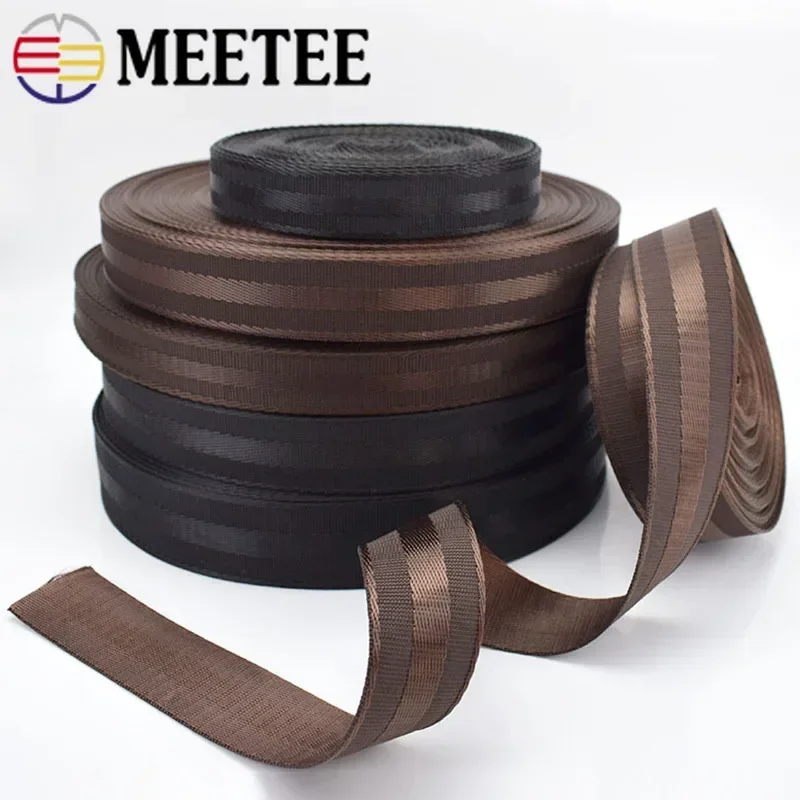 10Meter 25/32/38mm Nylon Singels Tape Polyester Veiligheidszitje Band Rugzak Riem Lint Huisdier Binding bias Riem Naaien Accessoires