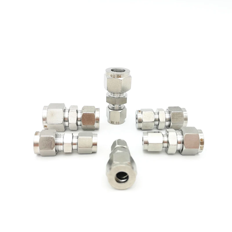 Stainless Steel Double Ferrule Reducer Fitting 3mm 6mm 8mm 10mm  Gas Circuit Hex Connection Adapter