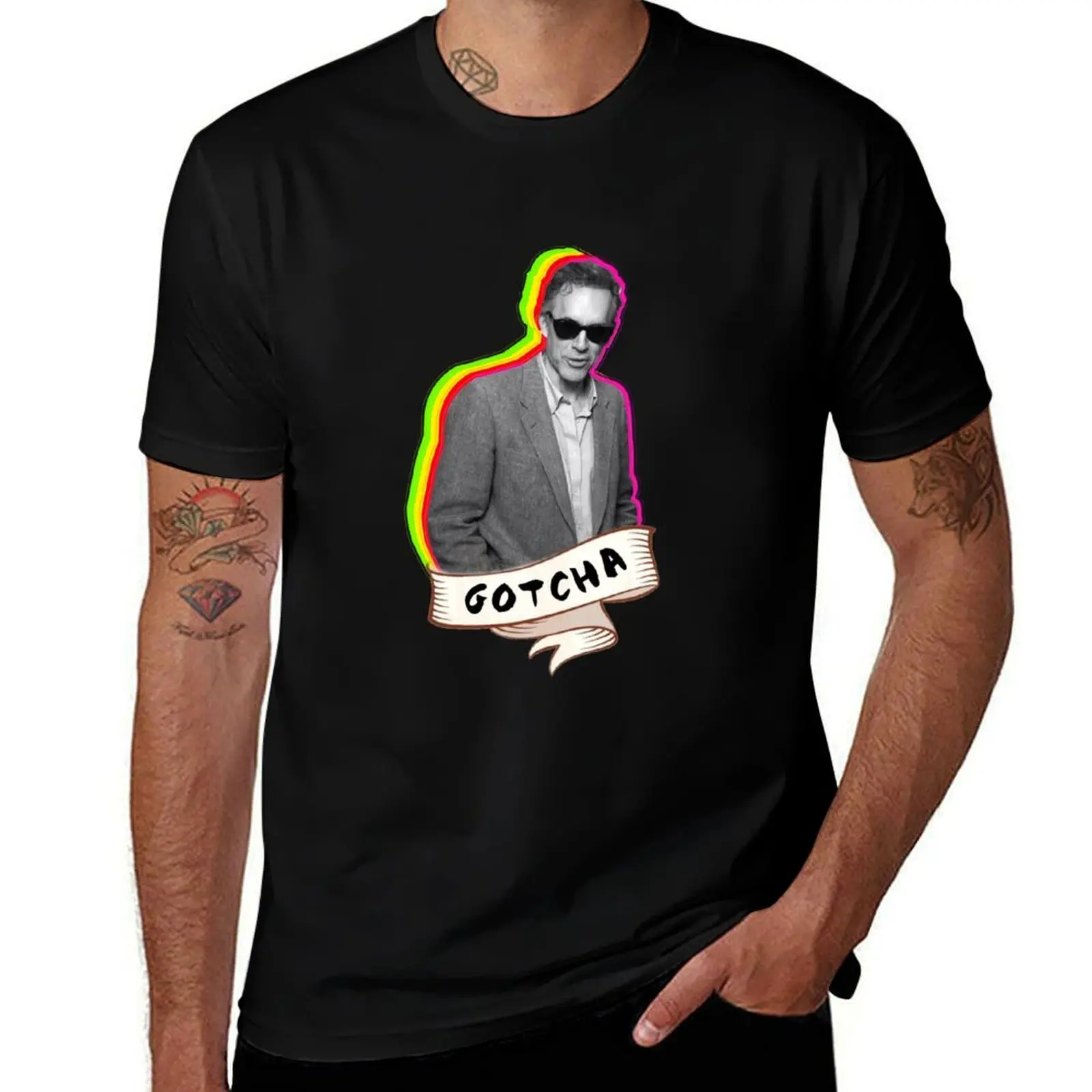 JBP in glasses Ha Gotcha T-Shirt Casual Holiday Short Sleeve Tee T-Shirt