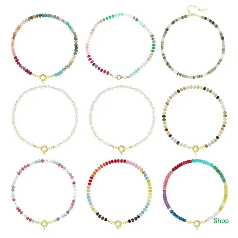 

Dropship Colorful Neck Jewelry Colorful Beads Necklace for Parties and Casual Wear