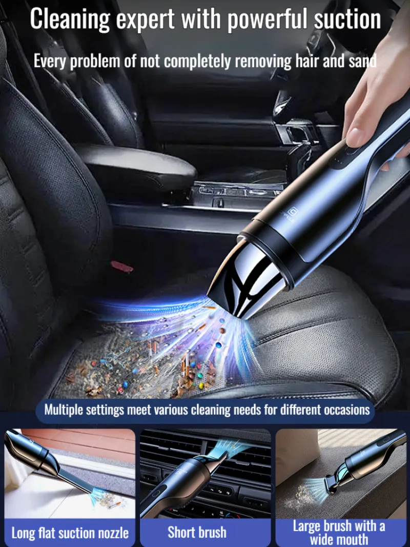 Home car vacuum cleaner wireless convenient high power long range car home dualuse vacuum cleaner