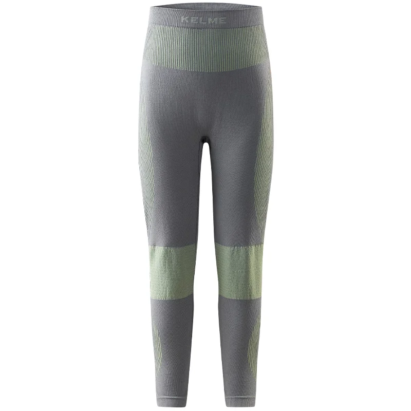 Calças de secagem rápida para crianças Kelme, conjunto de malha para esportes ao ar livre, calças quentes à prova de vento para treinamento diário para meninos e meninas