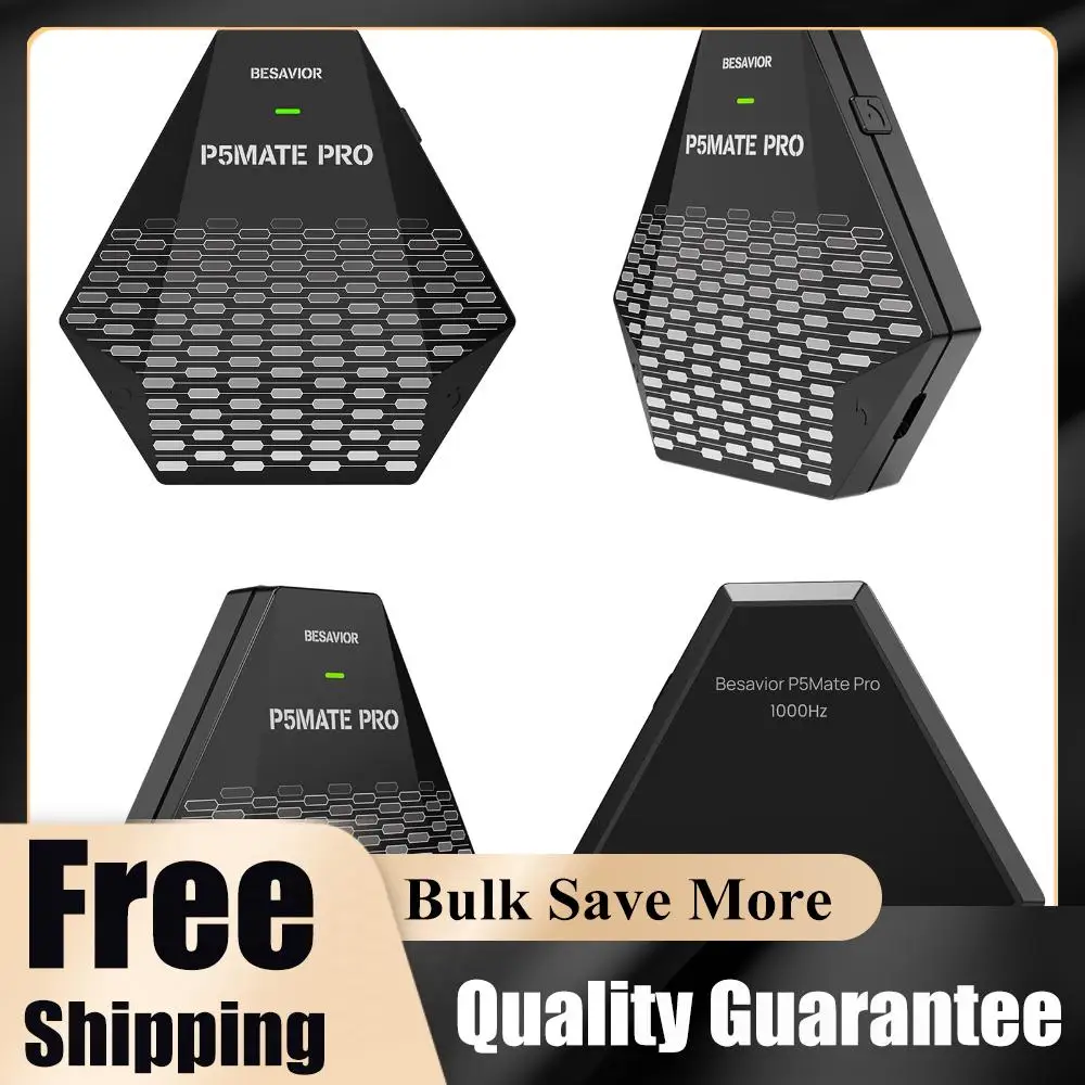 

Беспроводной адаптер P5M для PS5/P5 Mate Pro, эмулятор-конвертер до 1000 Гц с функциями вибрации, адаптивными триггерами Plug&Play