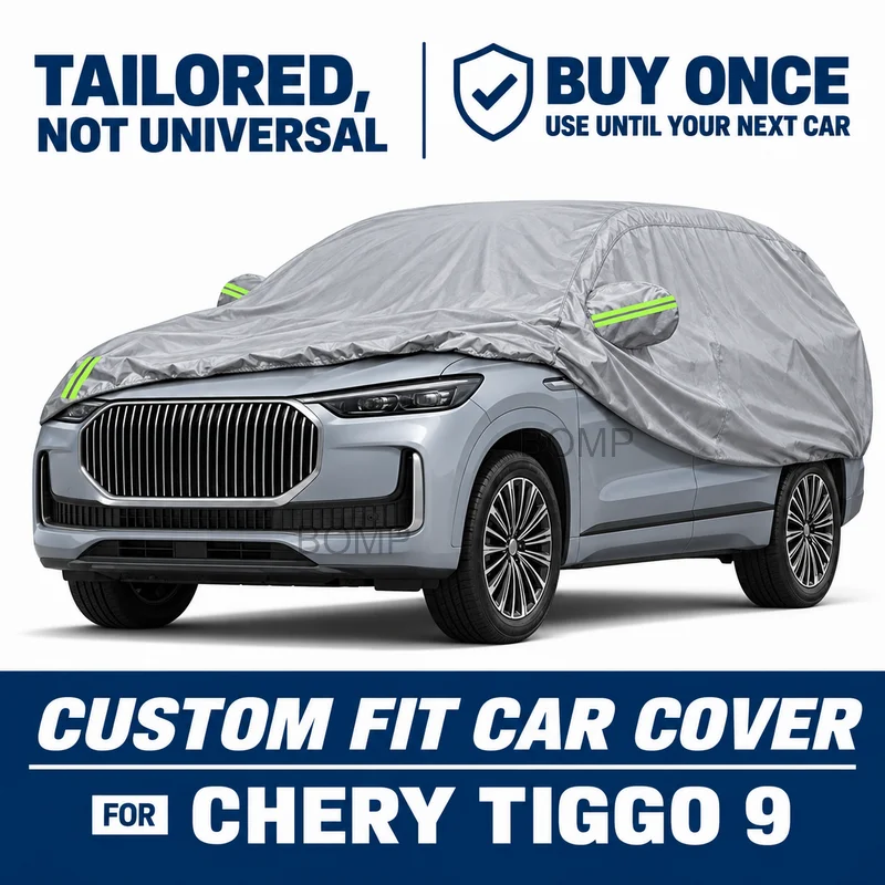 For Chery Tiggo 9 2023-2026 Custom Fit Car Cover Outdoor Protection Dustproof Waterproof All Weather Protection Cover