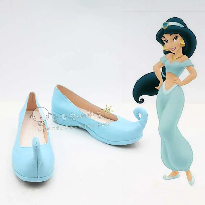 Anime Aladdin Cosplay Shoes Magic Lamp Princess Jasmine Shoes Halloween Role Play Carnival Party Christmas Women Men Custom Made