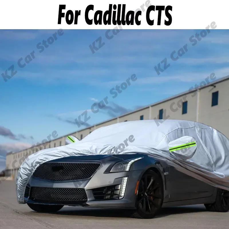 Car Cover Waterproof Sun Shade Anti-UV Rain Snow Ice Resistant Auto Cover Dustproof For Cadillac CTS