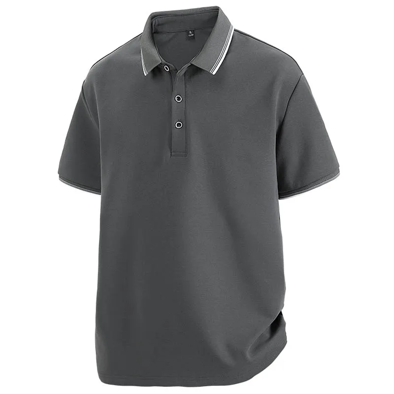 Męska koszulka polo plus size 7XL 8XL, codzienna, letnia, 100% bawełna, oddychająca, z krótkim rękawem, kołnierzyk, koszula biznesowa, golf, męska bluzka, odzież