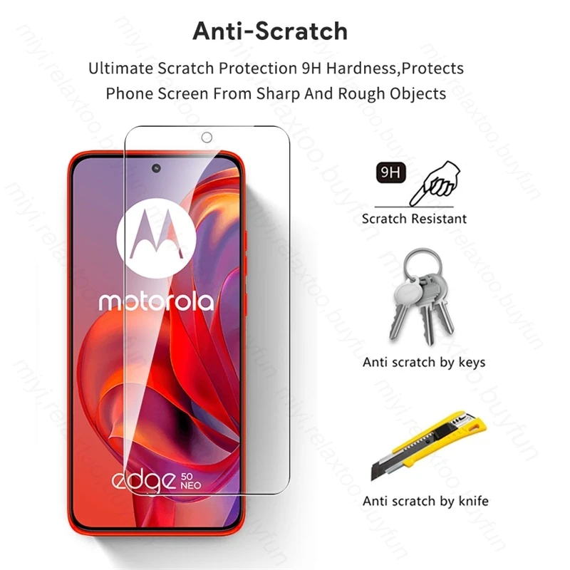 2Pcs 19D Tempered Glass for Motorola Edge 50 Neo 5G 2024 XT2409-5 6.4\