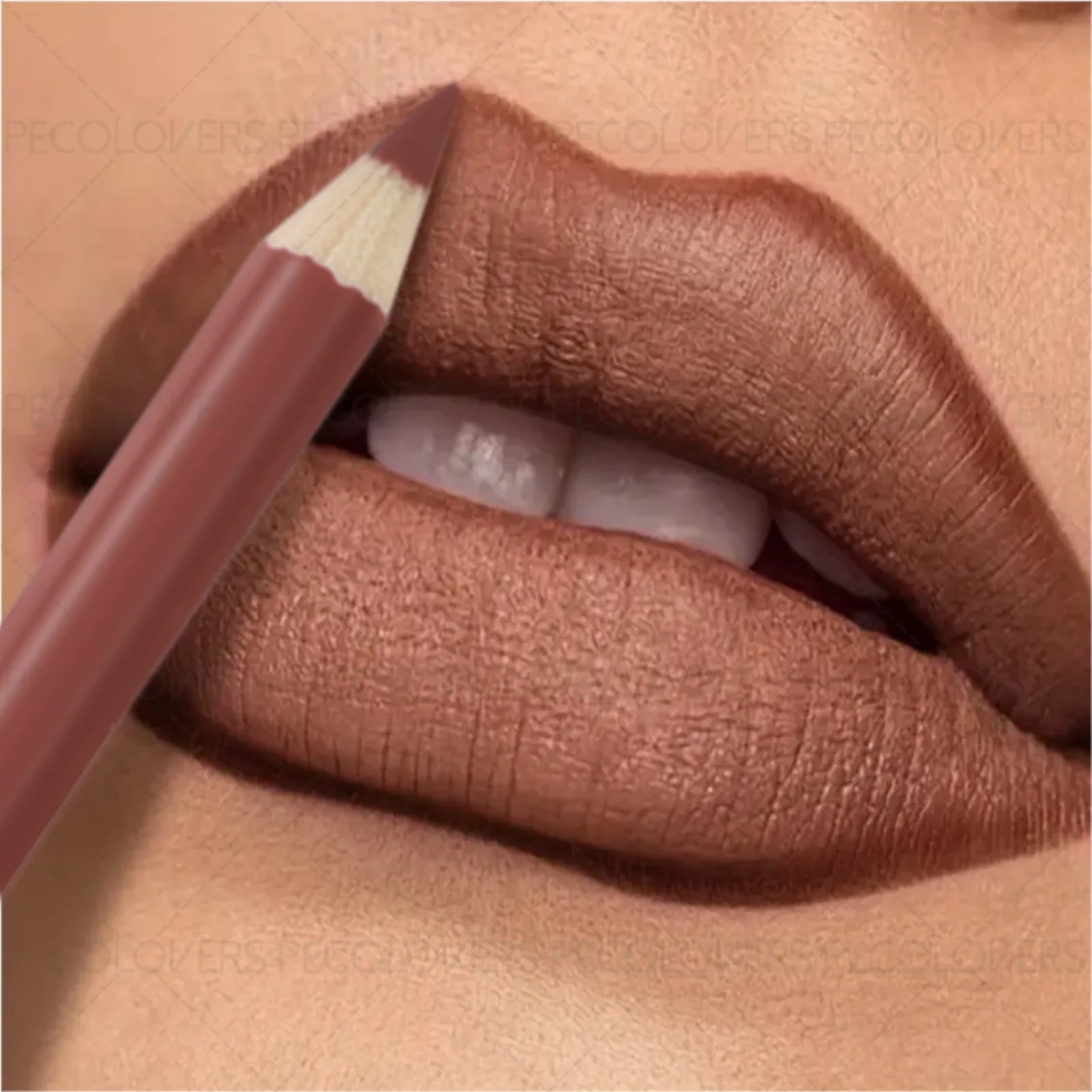 Delineador de labios mate de terciopelo, moldeador de labios 3D, apilable y mezclable, taza antiadherente, regalo de Navidad perfecto para todo tipo de piel, 1 ud.