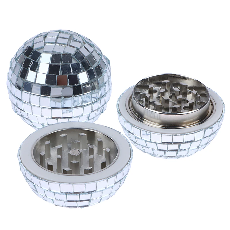 Useful Vanilla Grinder Alloy Spice Grinder Shiny Fathers Day Gift Disco Ball Shape Vanilla Crusher Fine Grinding