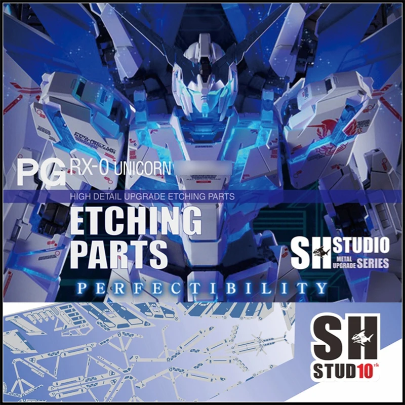 

SH Studio Metal Etching Detail-up Parts For 1/60 PG Unicorn Perfectibility Mobile Suit Modification Model Toys Metal Accessories