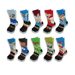 Autumn and Winter Cartoon Socks for Men and Women Advanced Sewing Street Style Middle Tube Skateboar