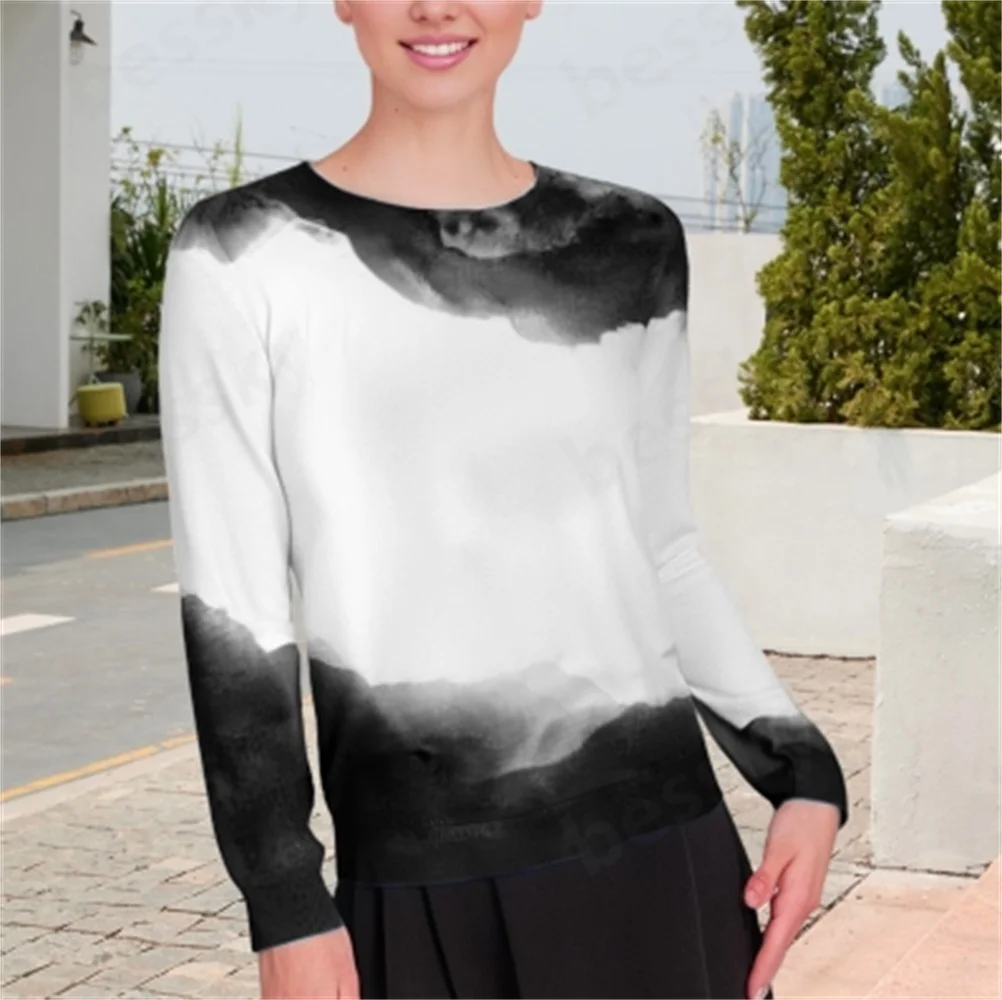 

Women's autumn and winter fashionable hooded sweatshirt long sleeved pullover sweatshirt