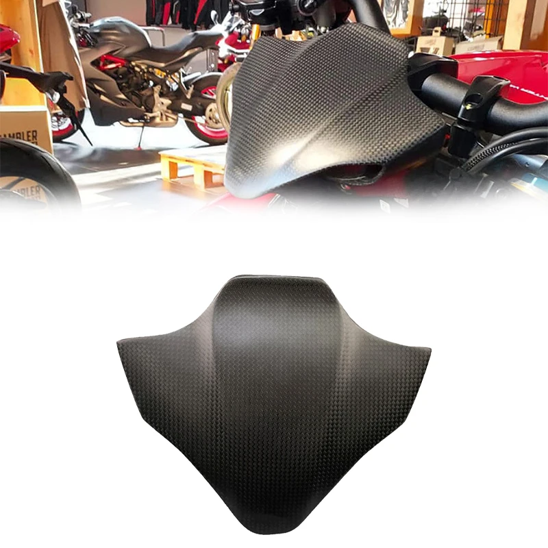 Motorcycle Fittings 100% 3K Carbon Fiber With Windshield Front Fairing Suitable For Ducati Street Fighter V4 V4S V4R 2018-2022