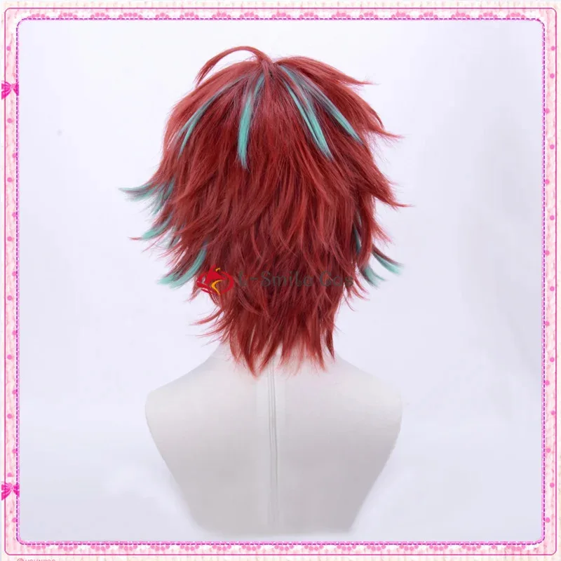 DRB Doppo Kannonzaka Косплей Гипноз Микрофон Косплей Красный Зеленый Парик Ombre Аниме Парик Термостойкий Парик + Кепка Для Парика