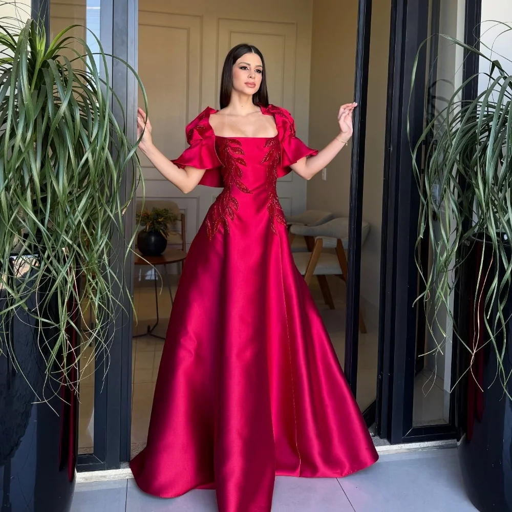 

Блестящие шармезы по индивидуальному заказу, плиссированные блестки, цветок, труба, квадратный вырез, длинные платья, мода на заказ