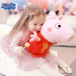 Big size 46cm Genuine Peppa Pig peppa george Dinosaur mummy daddy kids soft plush Doll birthday christmas toy gift Free shipping