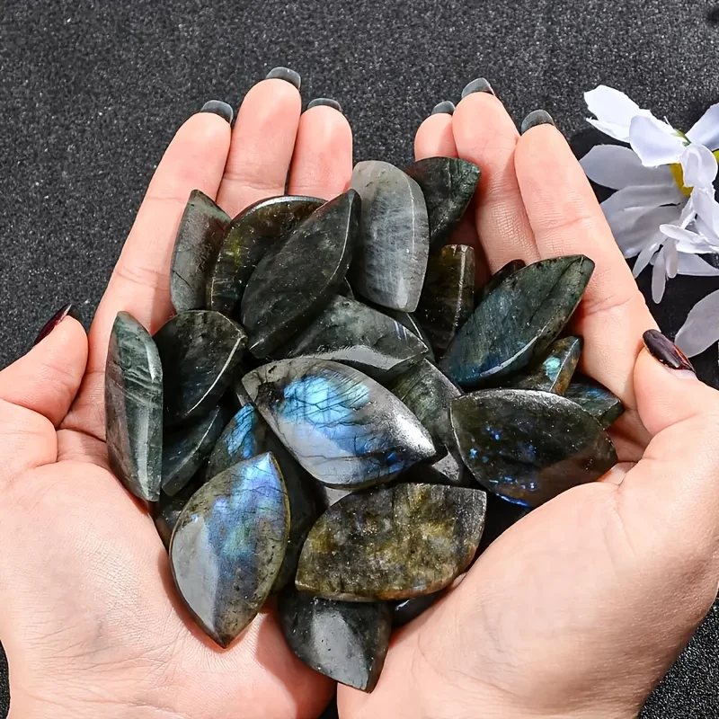 Labradorite leaves, Labrador stone slab crystal, Labrador slices, moonstone, luminescent stone