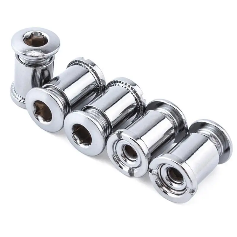 Crankset Screws Steel Chainring Screws Bike Accessories Bicycle Crank Fixing Bolt Lightweight Sturdy For Mountain Bikes Bicycles