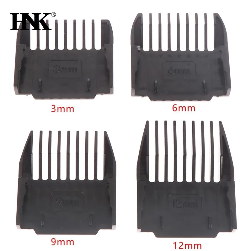 4Pcs Universal Cut Clipper Limit Comb Guide Attachment Size Barber Replacement (3mm,6mm,9mm,12mm)