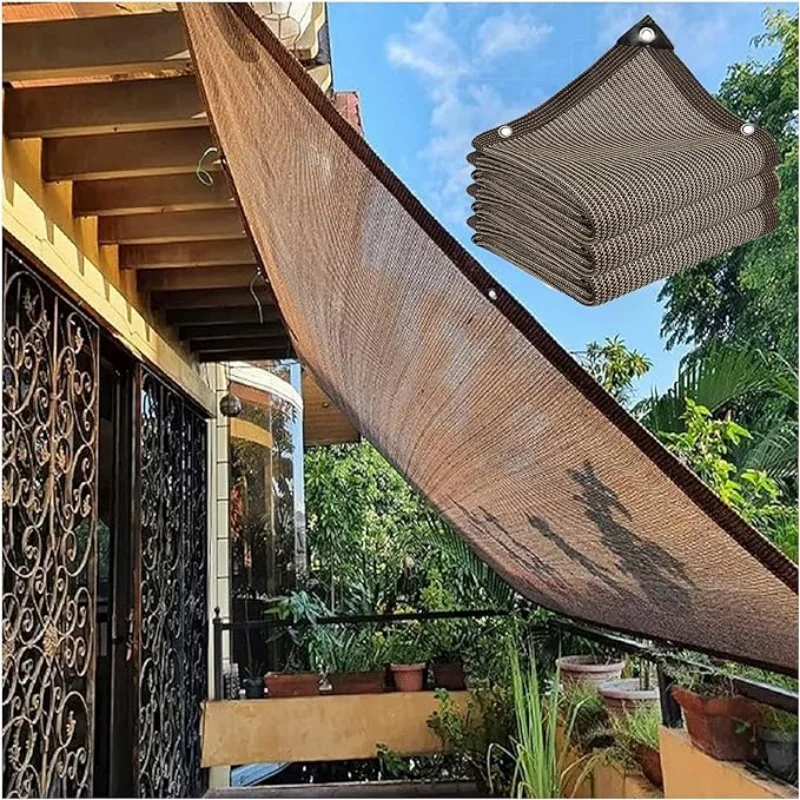 One Piece, Sunshade Cloth Balcony Fence Privacy Screen Sunshade Outdoor Cloth Blinds 80% Sunshade Windshield Covering Privacy Screen with Ring Hole Fastener Uv Protection Suitable for Apartment Railings Terrace Porch Pavilion Garden Pergola Awning