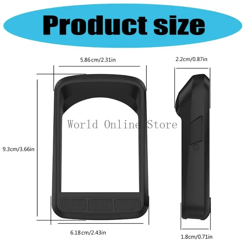Custodia silicone resistenza all'impatto per ELEMNT ROAM2 Cicling Schermo Protector Meccanismo rilascio rapido