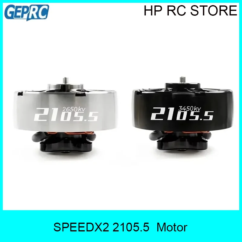 SPEEDX2 GEPRC 2105.5 Brushless Motor - 3450KV/2650KV 3-4S 1.5mm Shaft for 3-5inch Toothpick & Mini Long Range FPV Drones