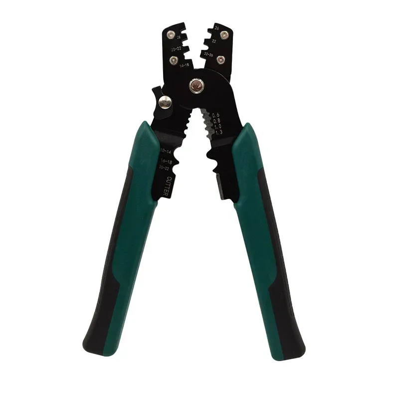 BIESUO Multi-function Mini Electric Terminal Crimping Pliers with Wire Stripping Cutting Hand Crimping Tool