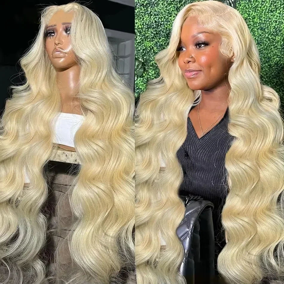 Mossily 250 Density 30 40 Inch Body Wave 613 Hd Lace Frontal Wig 13x6 Blonde Human Lace Front Wig Colored 13X4 Human Hair Wigs