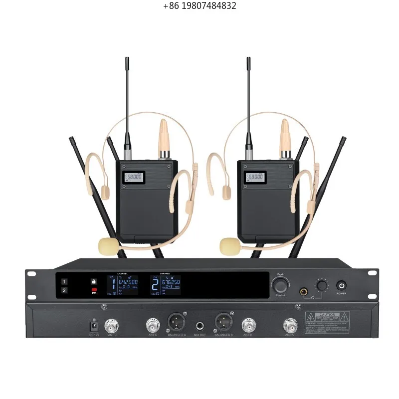 

Connector Bodypack Transmitter for Teaching Preaching Lecturing Professional Dynamic UHF Wireless Headset Microphone System XLR