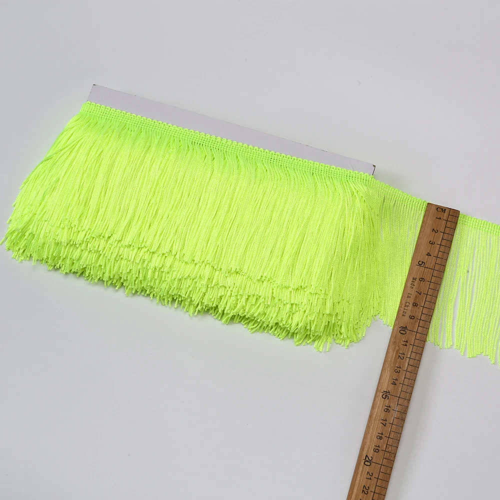 10cm wide Fringe Tassel Trim Lace for Diy Tassels Dress Decorative Trimmings Sewing Tassle Accessories Decoration Crafts Silk