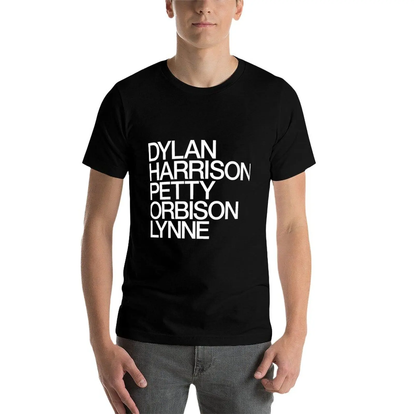 

Футболка Traveling Wilburys, футболки с принтами, мужские забавные футболки с рисунком для мужчин, хлопковая забавная футболка